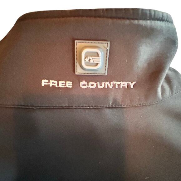 FREE COUNTRY Solid Black Polyester/Spandex Men's Jacket Sz M - Picture 5 of 7